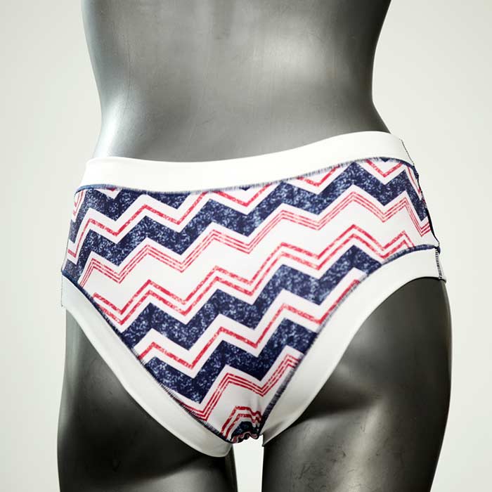 gemusterte farbige attraktive nachhaltige Bikini Hose, sportliche Bademode für Damen thumbnail