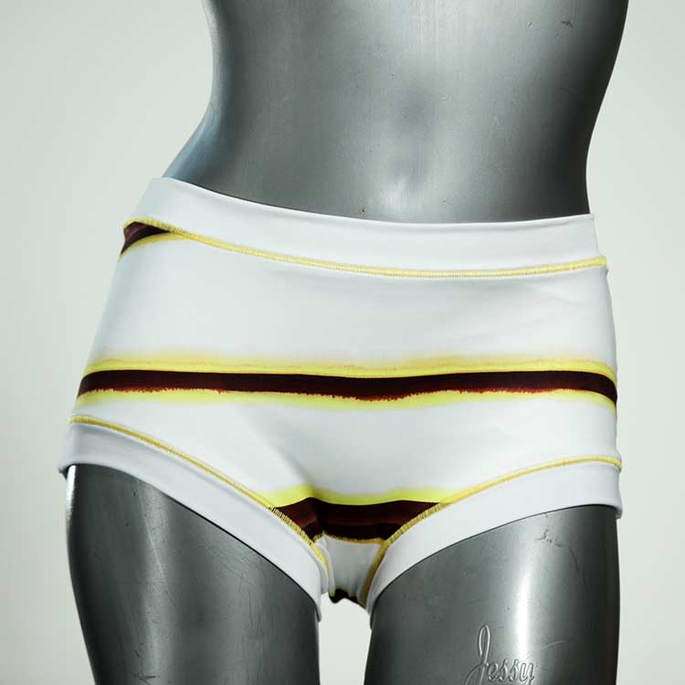 gemusterte schöne günstige süße Bikini Hose, sportliche Bademode für Damen