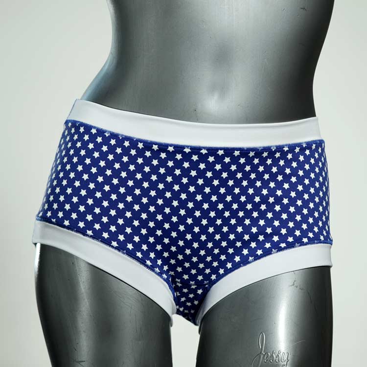 schöne günstige preiswerte gemusterte Bikini Hose, sportliche Bademode für Damen