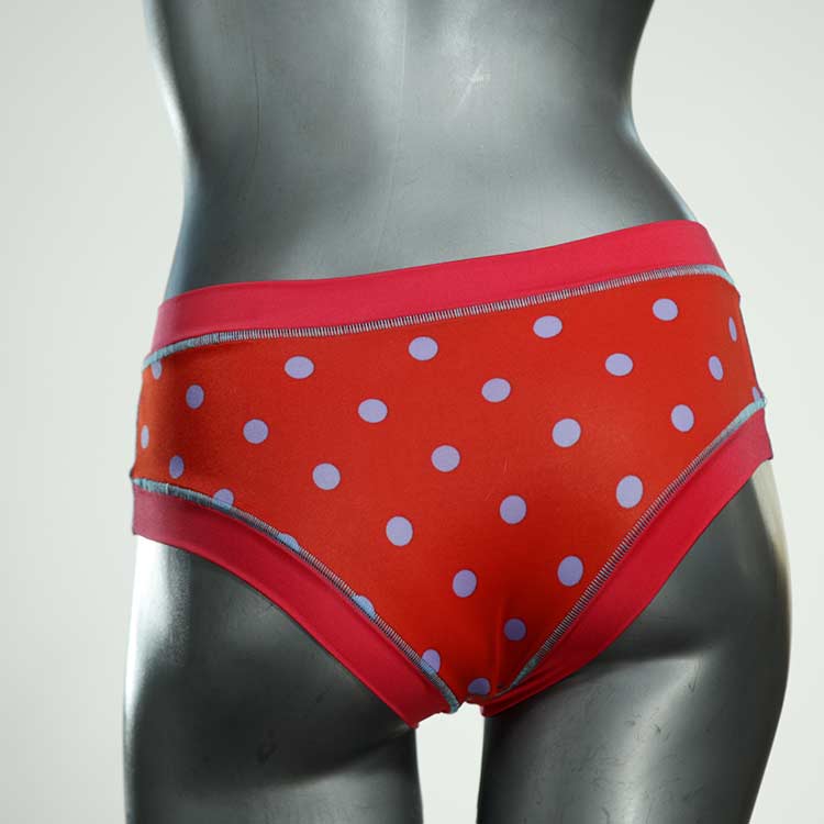 schöne nachhaltige gemusterte bunte Bikini Hose, sportliche Bademode für Damen