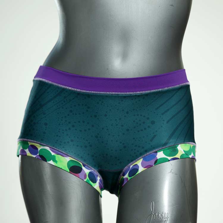 bunte farbige günstige nachhaltige Bikini Hose, sportliche Bademode für Damen