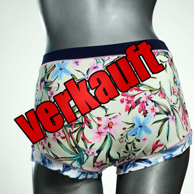 bequeme handgemachte gemusterte ökologische Bade-Highwaist, Bademode für Damen