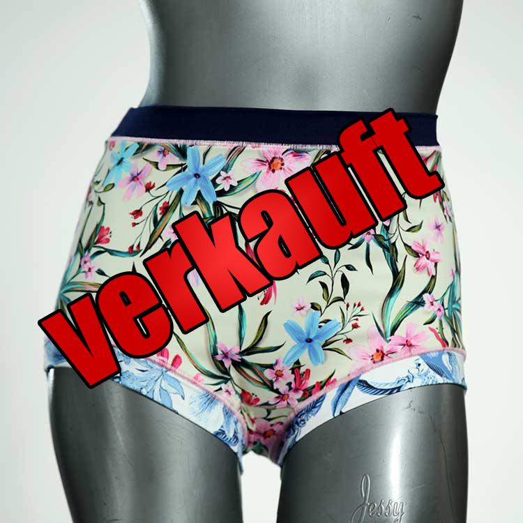 bequeme handgemachte gemusterte ökologische Bade-Highwaist, Bademode für Damen