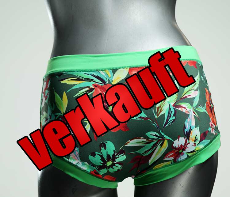 gemusterte ökologische farbige günstige Bikini Hose, sportliche Bademode für Damen