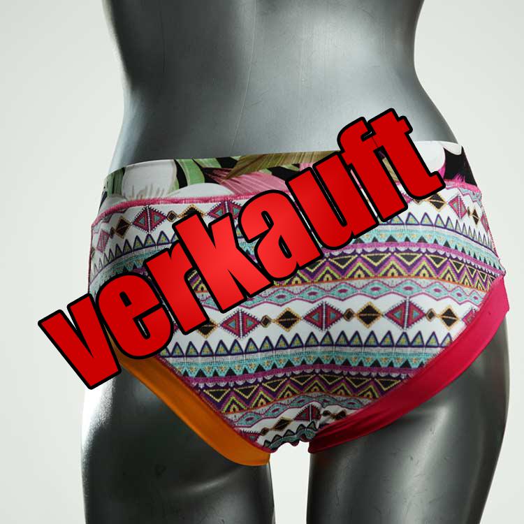 gemusterte sexy nachhaltige schöne Bikini Hose, sportliche Bademode für Damen