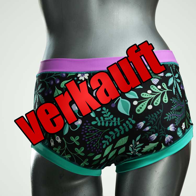 süße handgemachte gemusterte ökologische Bikini Hose, sportliche Bademode für Damen