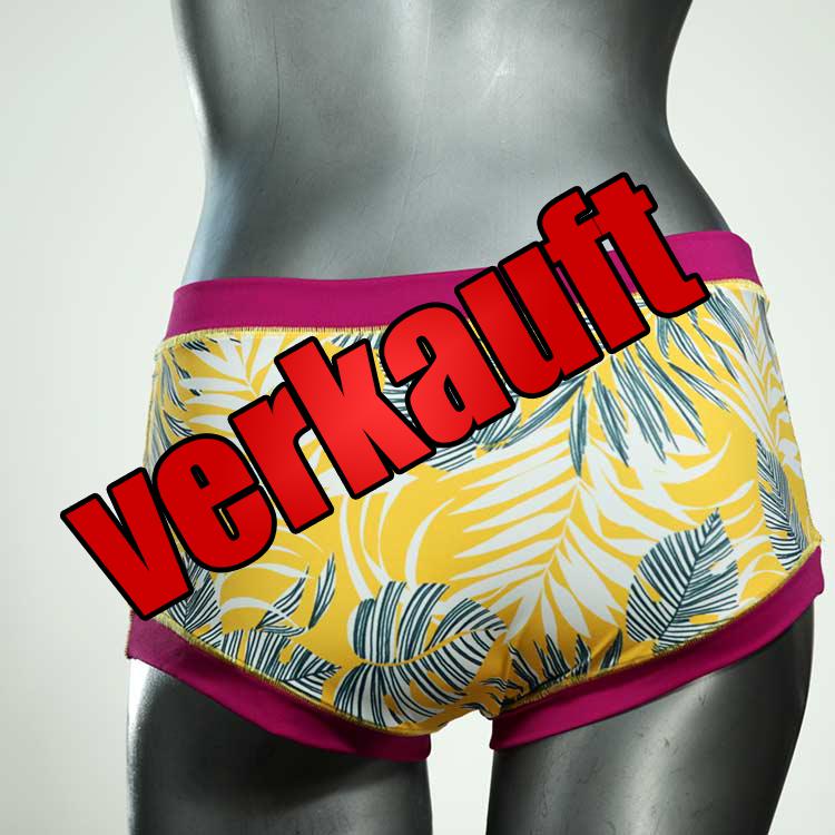 bequeme günstige gemusterte süße Bikini Hose, sportliche Bademode für Damen