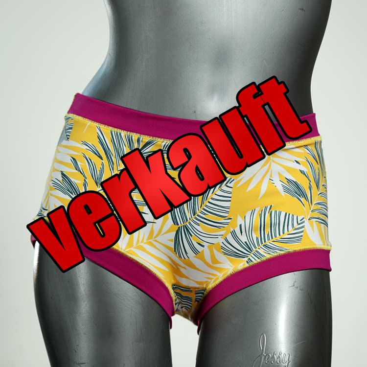 bequeme günstige gemusterte süße Bikini Hose, sportliche Bademode für Damen