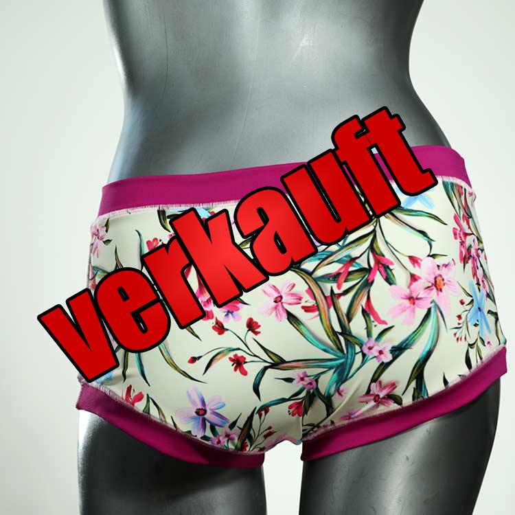 schöne ökologische gemusterte günstige Bikini Hose, sportliche Bademode für Damen