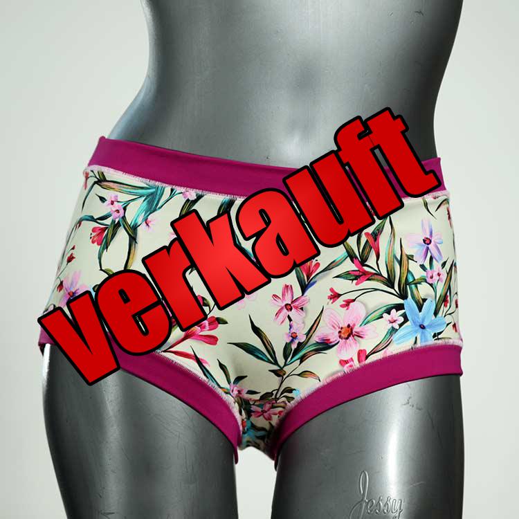 schöne ökologische gemusterte günstige Bikini Hose, sportliche Bademode für Damen