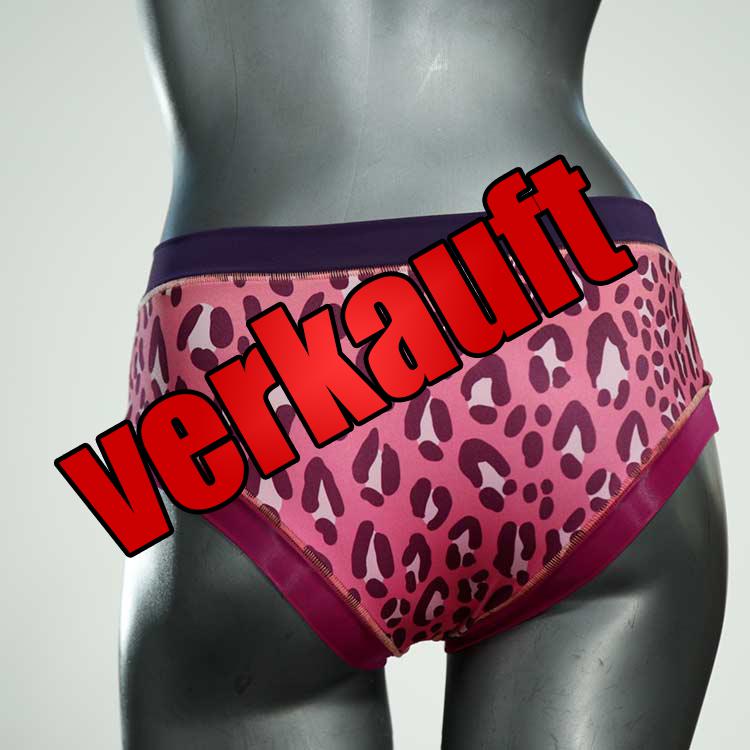 farbige ökologische handgemachte süße Bikini Hose, sportliche Bademode für Damen