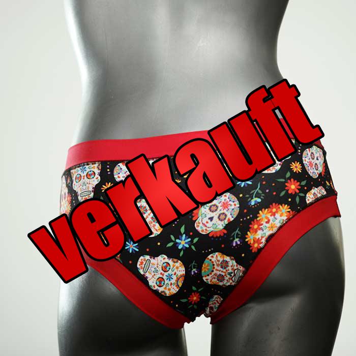 schöne nachhaltige handgemachte süße Bikini Hose, sportliche Bademode für Damen