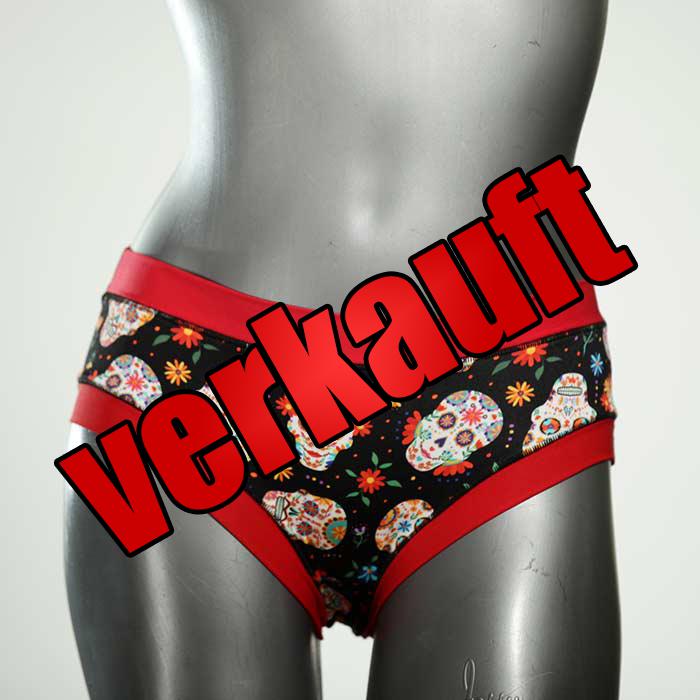 schöne nachhaltige handgemachte süße Bikini Hose, sportliche Bademode für Damen
