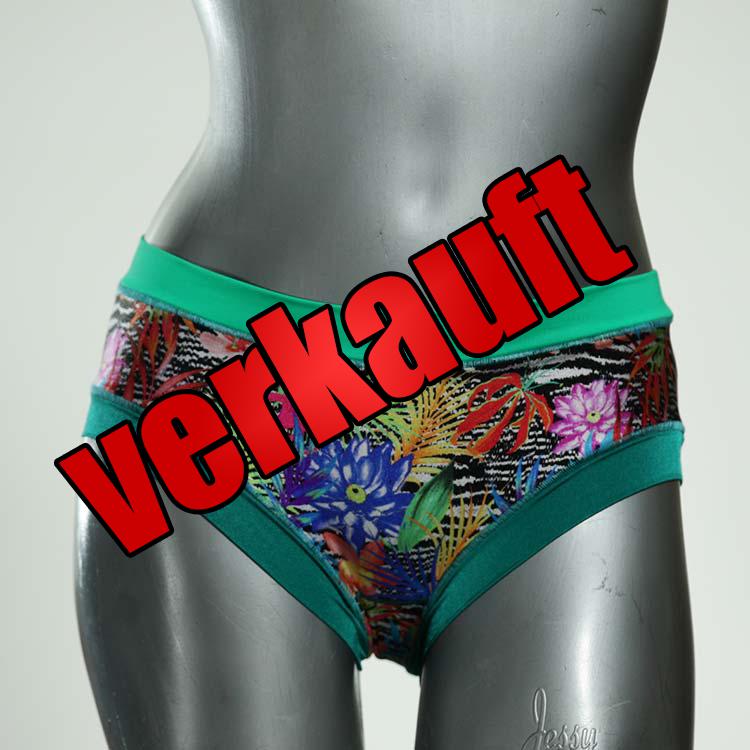 bequeme bunte schöne ökologische Bikini Hose, sportliche Bademode für Damen