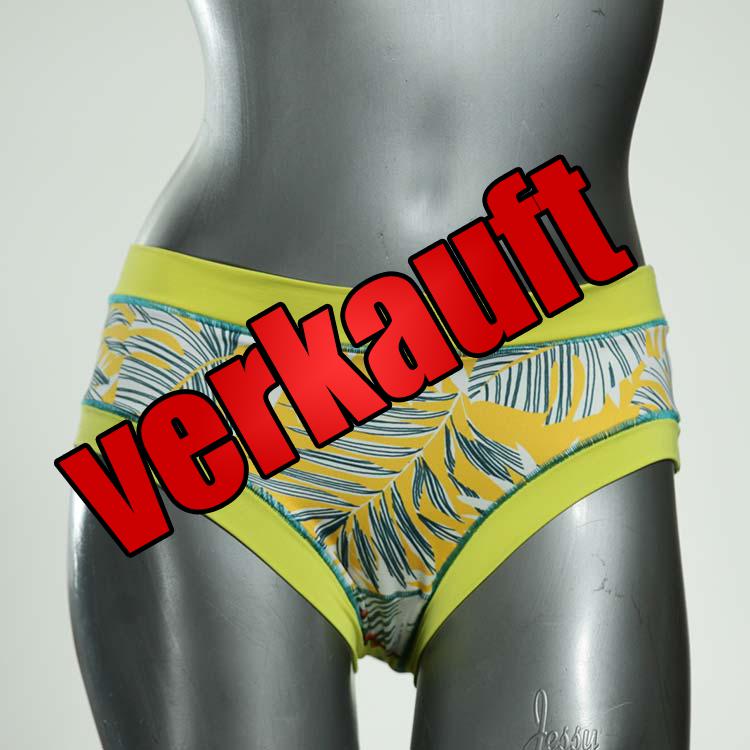 gemusterte schöne attraktive farbige Bikini Hose, sportliche Bademode für Damen