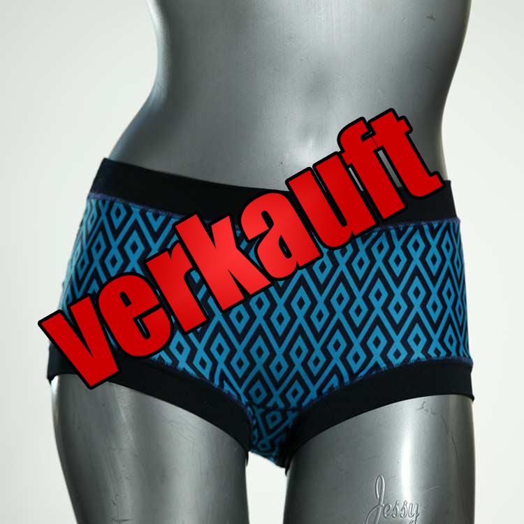 preiswerte günstige farbige gemusterte Bikini Hose, sportliche Bademode für Damen