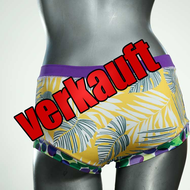 bunte farbige günstige nachhaltige Bikini Hose, sportliche Bademode für Damen