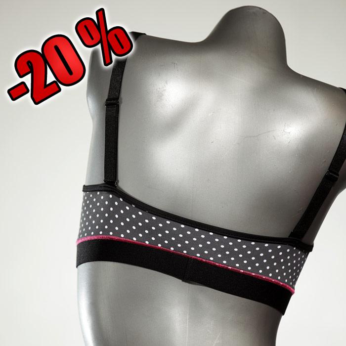 gemusterte ökologische bunte süße Bikini Top, sportliche Bademode für Damen