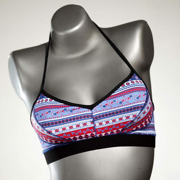 attraktive bunte ökologische bequeme Bikini Top, sportliche Bademode für Damen thumbnail