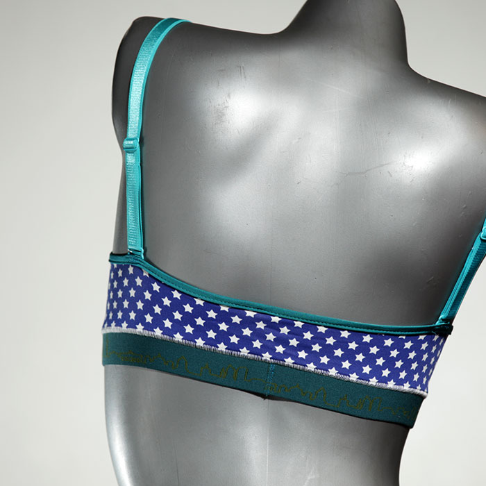 günstige gemusterte ökologische farbige Bikini Top, sportliche Bademode für Damen thumbnail
