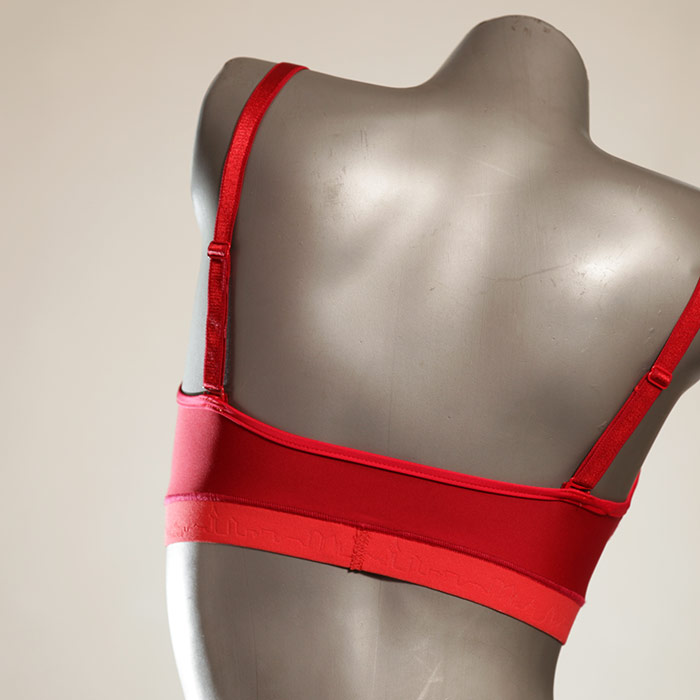 handgemachte bunte nachhaltige ökologische Bikini Top, sportliche Bademode für Damen thumbnail