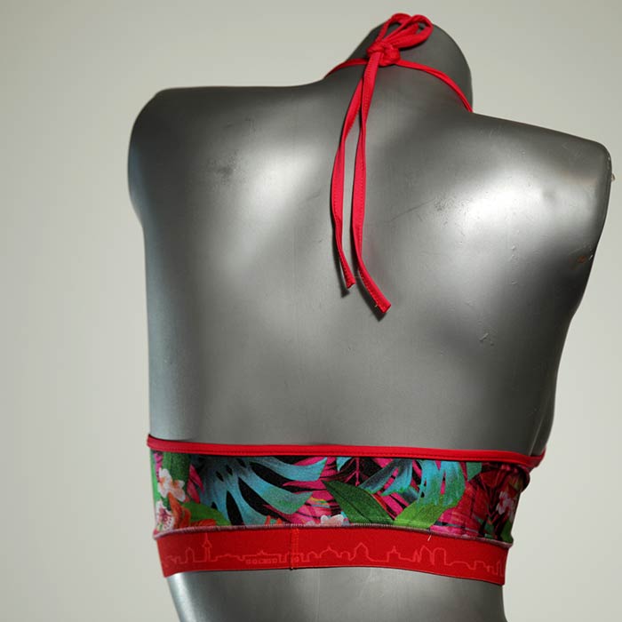 handgemachte attraktive  bunte Bikini Top, sportliche Bademode für Damen thumbnail