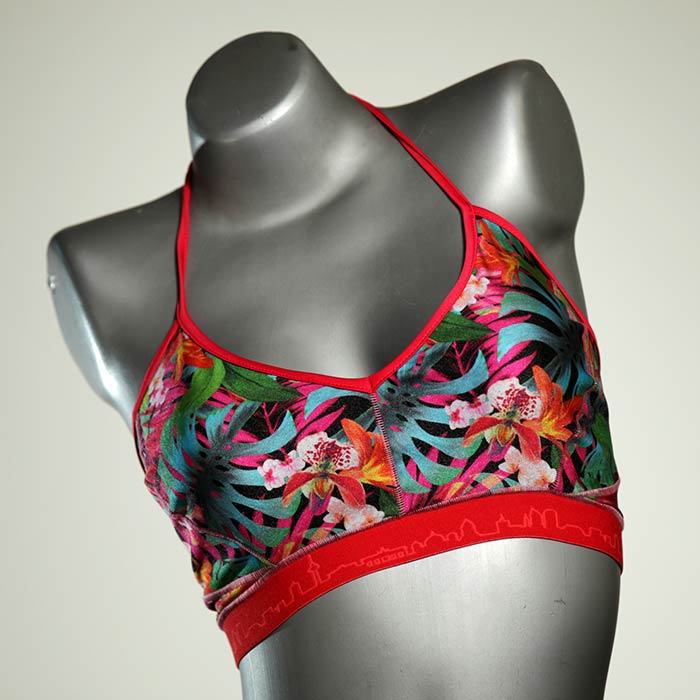 handgemachte attraktive  bunte Bikini Top, sportliche Bademode für Damen thumbnail