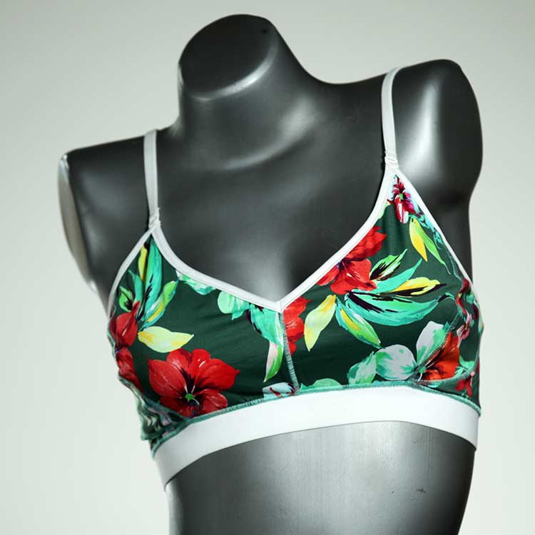 süße bunte farbige ökologische Bikini Top, sportliche Bademode für Damen