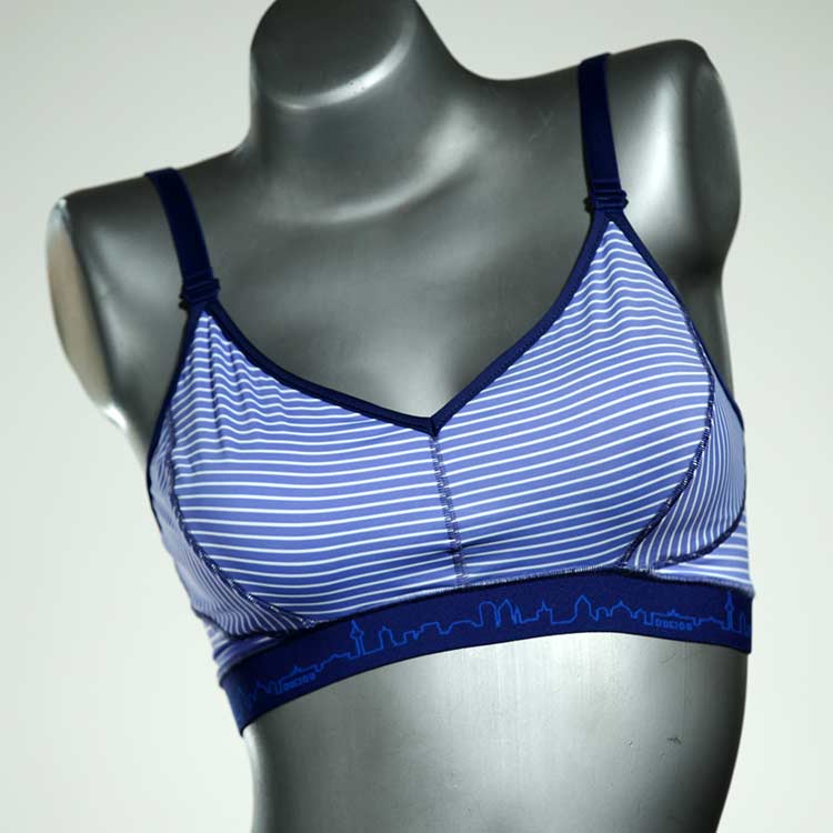 schöne nachhaltige handgemachte preiswerte Bikini Top, sportliche Bademode für Damen thumbnail