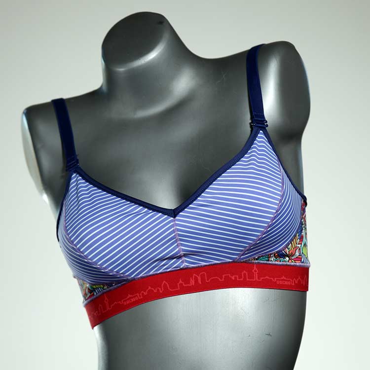 sexy nachhaltige ökologische handgemachte Bikini Top, sportliche Bademode für Damen thumbnail