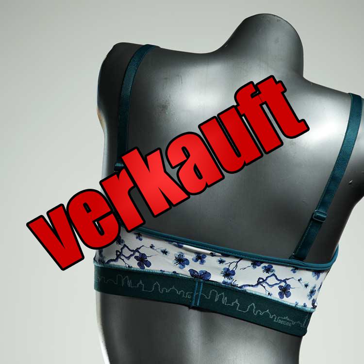 bunte gemusterte farbige preiswerte Bikini Top, sportliche Bademode für Damen