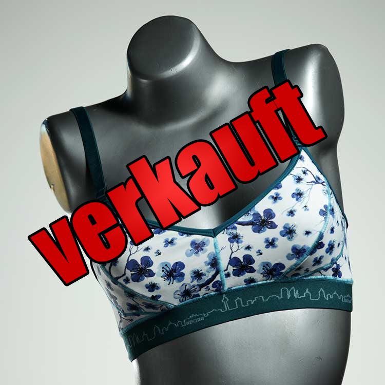 bunte gemusterte farbige preiswerte Bikini Top, sportliche Bademode für Damen