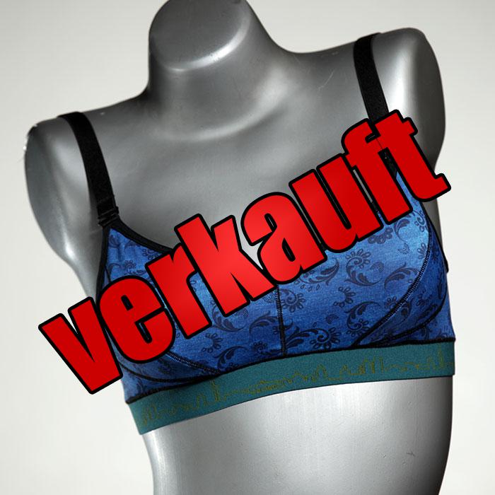 preiswerte ökologische sexy gemusterte Bikini Top, sportliche Bademode für Damen