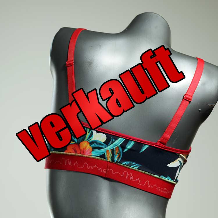 preiswerte attraktive nachhaltige gemusterte Bikini Top, sportliche Bademode für Damen