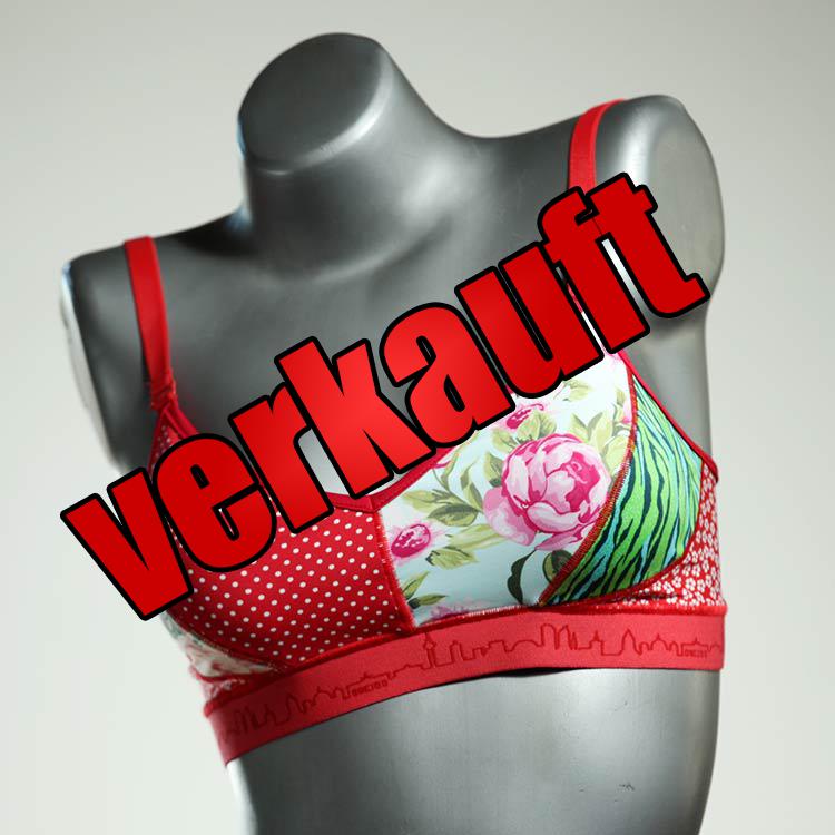 süße günstige gemusterte bequeme Bikini Top, sportliche Bademode für Damen