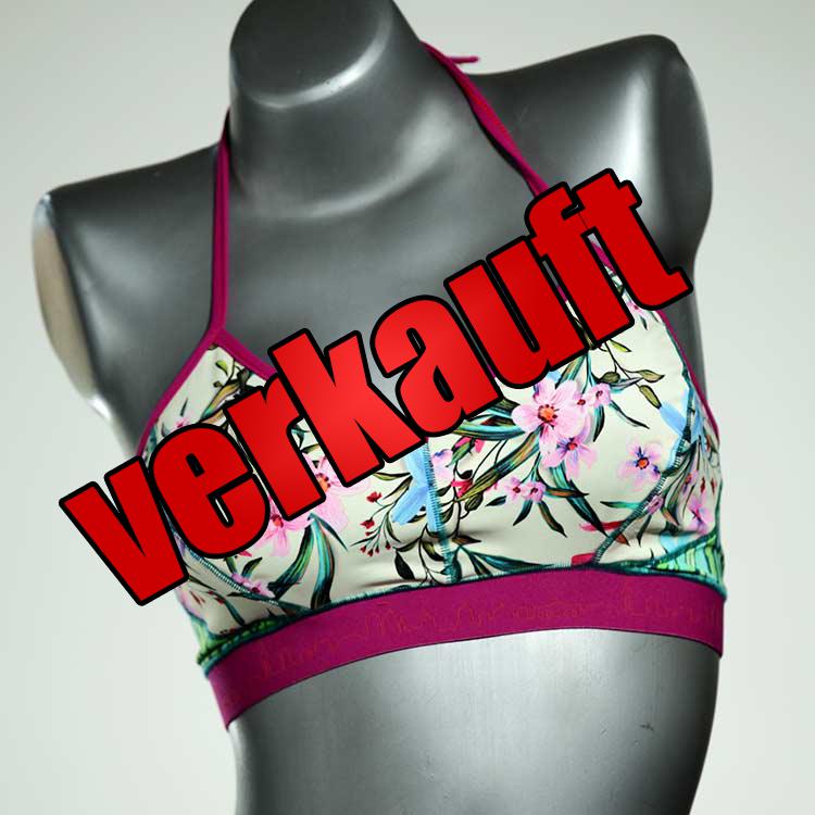 ökologische süße bequeme bunte Bikini Top, sportliche Bademode für Damen