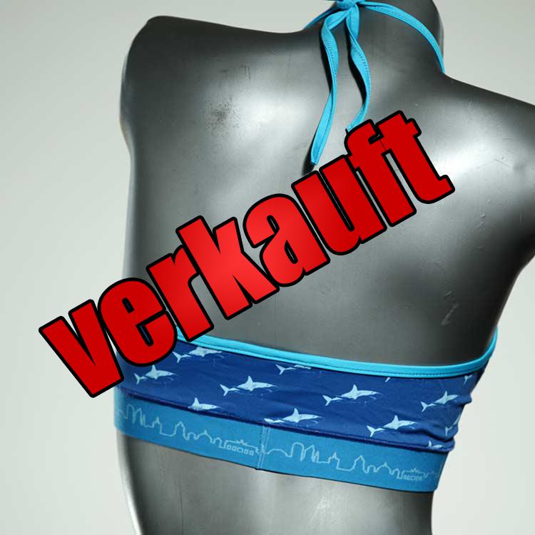 bunte ökologische preiswerte süße Bikini Top, sportliche Bademode für Damen