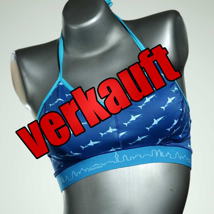 bunte ökologische preiswerte süße Bikini Top, sportliche Bademode für Damen