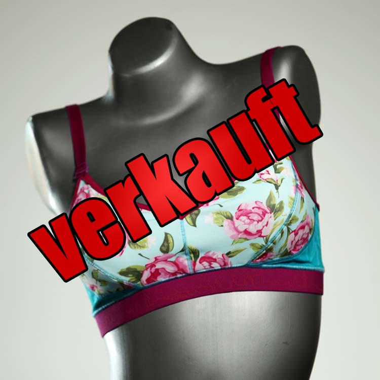 sexy schöne gemusterte bunte Bikini Top, sportliche Bademode für Damen