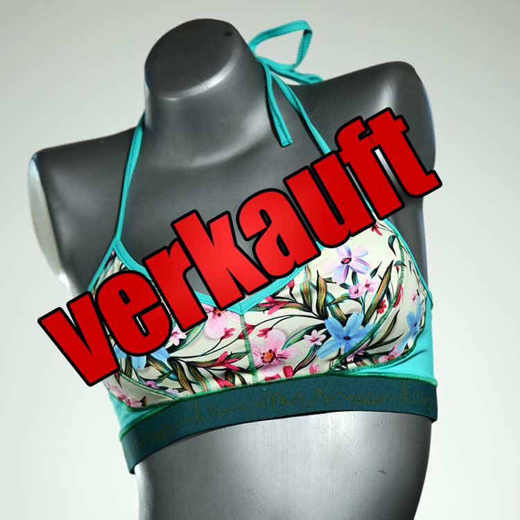 nachhaltige ökologische attraktive schöne Bikini Top, sportliche Bademode für Damen