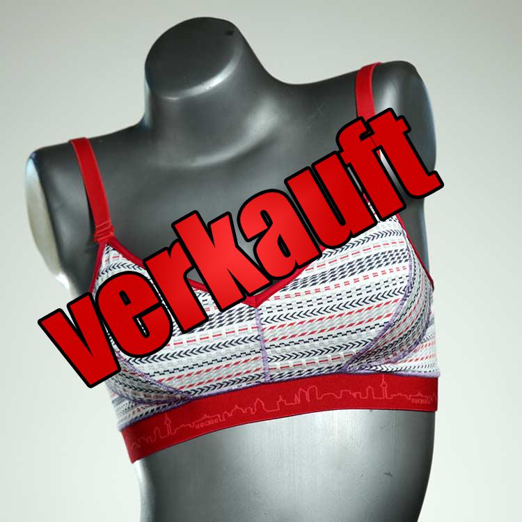 nachhaltige attraktive gemusterte bequeme Bikini Top, sportliche Bademode für Damen