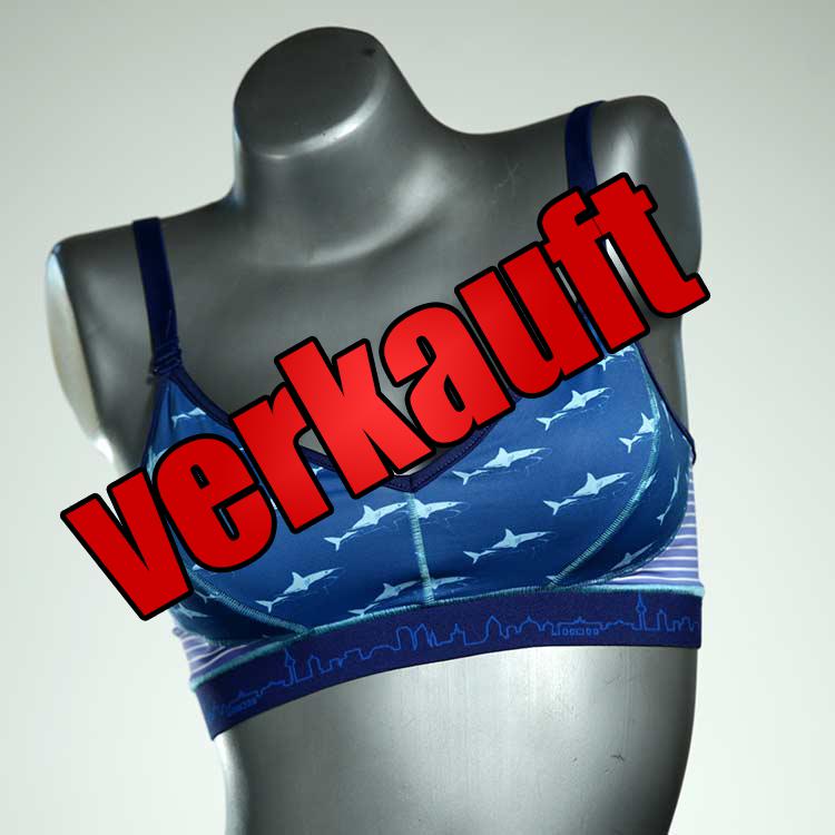 attraktive bunte farbige handgemachte Bikini Top, sportliche Bademode für Damen