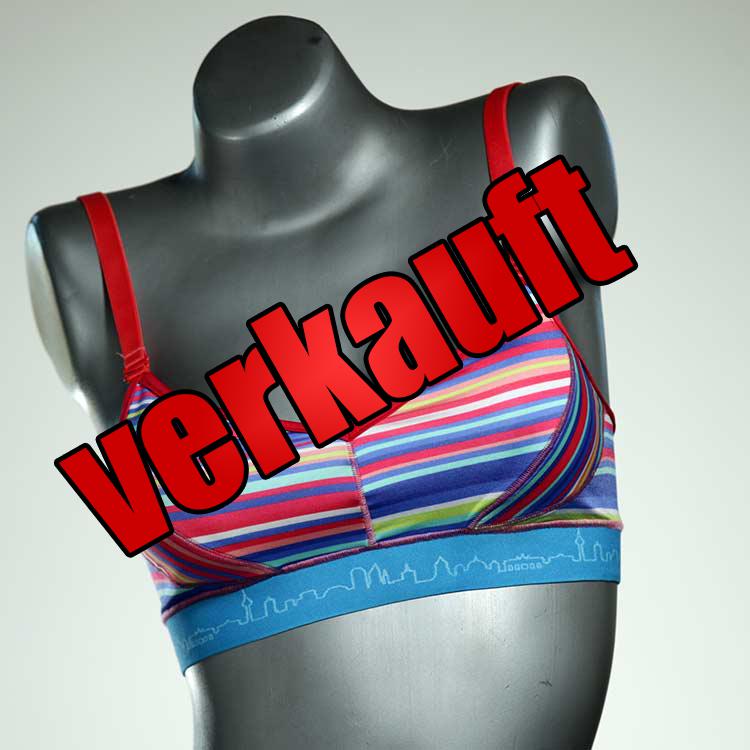 farbige gemusterte bunte preiswerte Bikini Top, sportliche Bademode für Damen