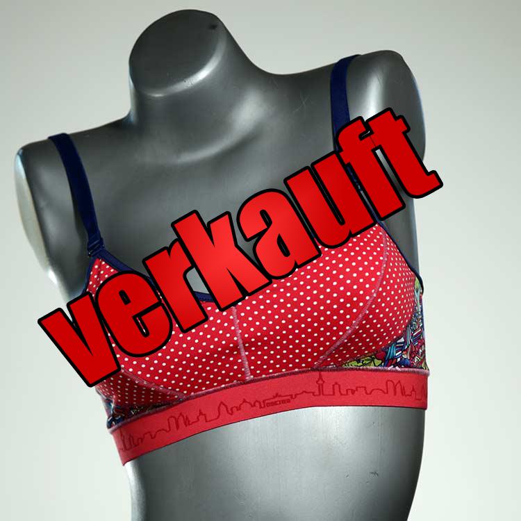 bunte günstige gemusterte süße Bikini Top, sportliche Bademode für Damen