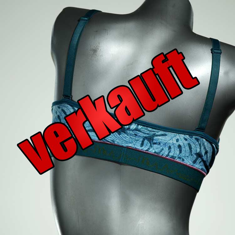 gemusterte handgemachte bunte günstige Bikini Top, sportliche Bademode für Damen
