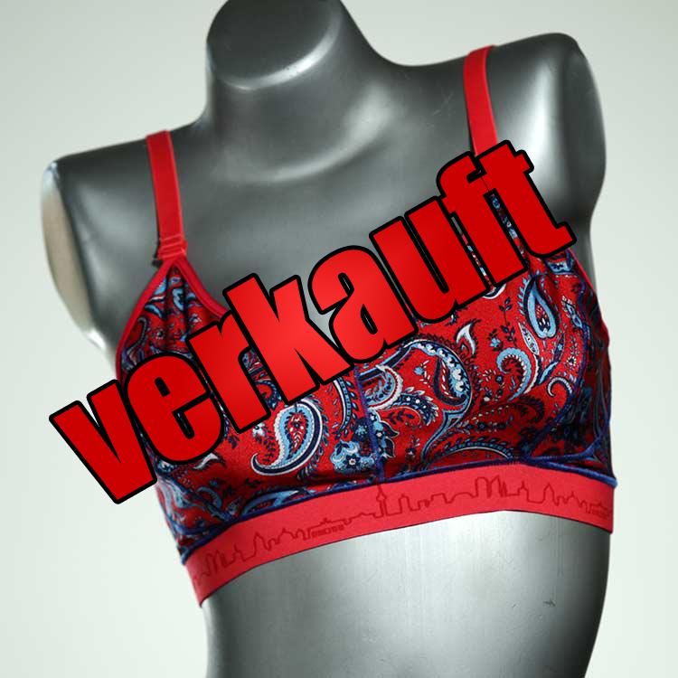 ökologische handgemachte farbige süße Bikini Top, sportliche Bademode für Damen