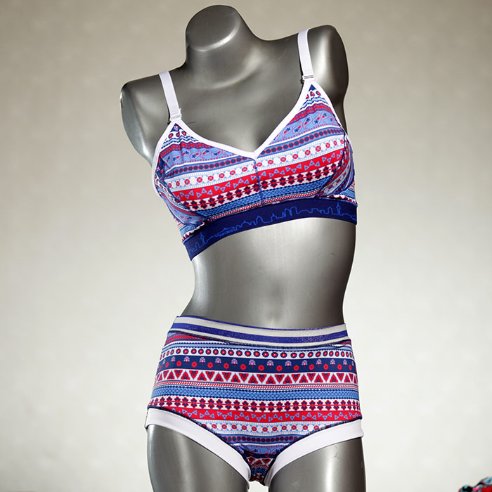 süße farbige bequeme günstige Bikini Set, sportliche Bademode für Damen thumbnail