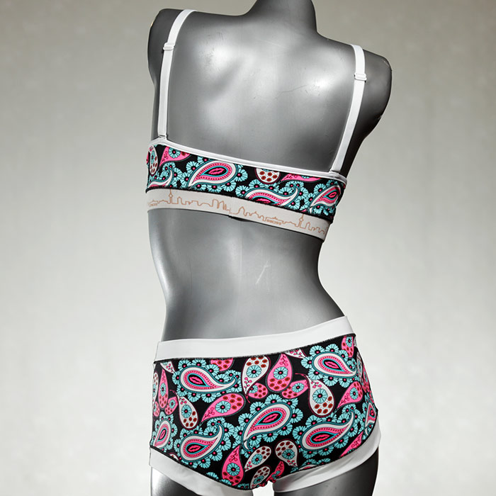 handgemachte gemusterte bunte bequeme Bikini Set, sportliche Bademode für Damen thumbnail