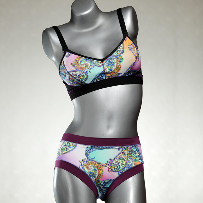 nachhaltige bunte farbige preiswerte Bikini Set, sportliche Bademode für Damen thumbnail