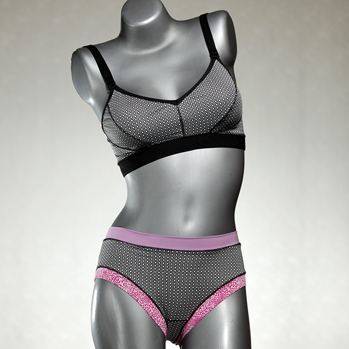 handgemachte attraktive schöne gemusterte Bikini Set, sportliche Bademode für Damen thumbnail